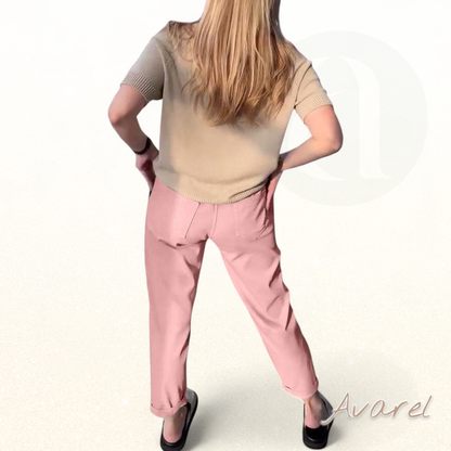 Hose im klassisch einfarbige Design – bequem und lässig in gerader Passform