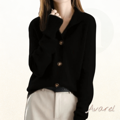 Cardigan Makahuri mit retro-Naht für e elegante und zeitlose Stil