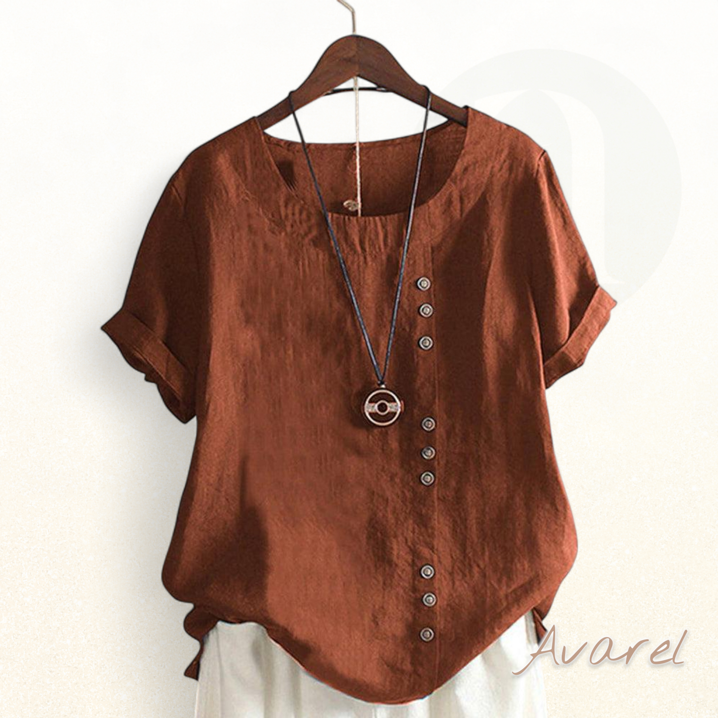 Stilvolligs eifärgigs Kurzaröm-Oberteil für jeden Anlass