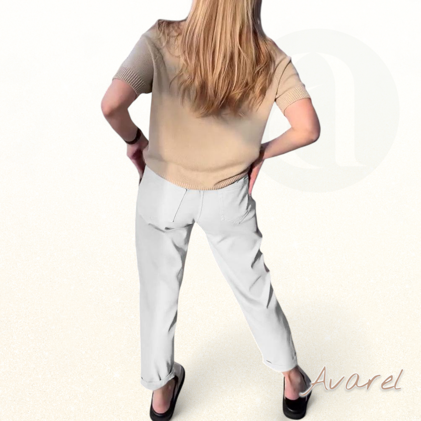 Hose im klassisch einfarbige Design – bequem und lässig in gerader Passform