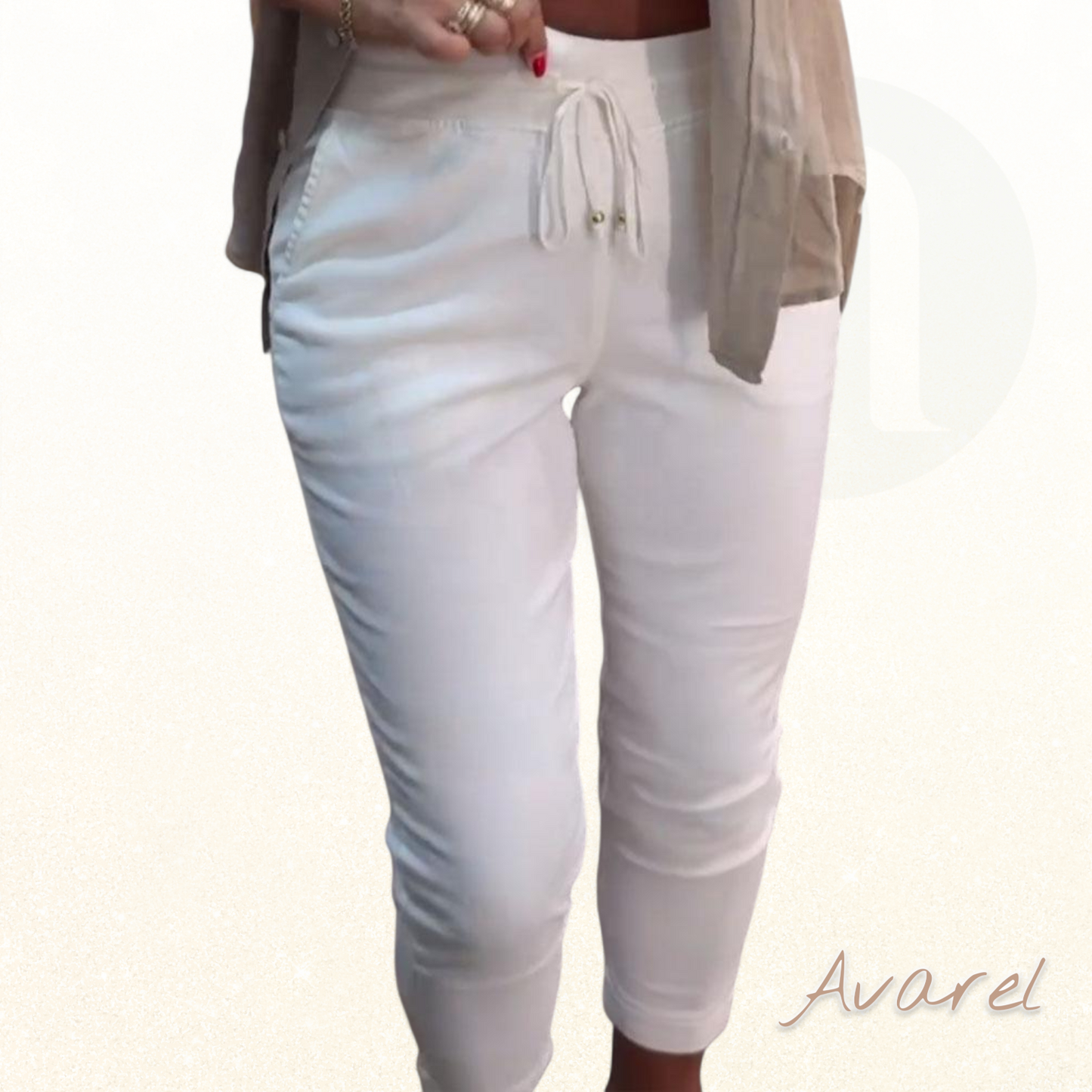 Schicke Bleistiftshose mit bequemem Kordelzug für de perfekte Look