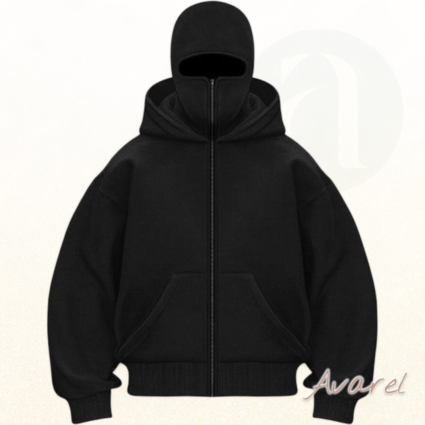 Stylischs Unisex Sweatshirt-Mantel mit Doppelkapuze und praktischem Reißverschluss