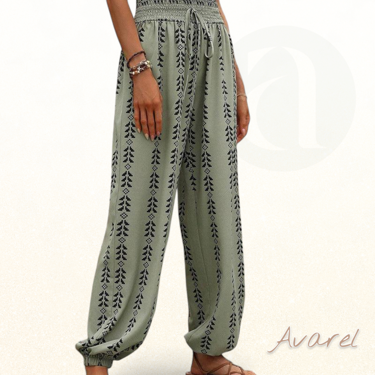 Bequemi Casual Bloomers mit moderne geometrischs Druckdesign