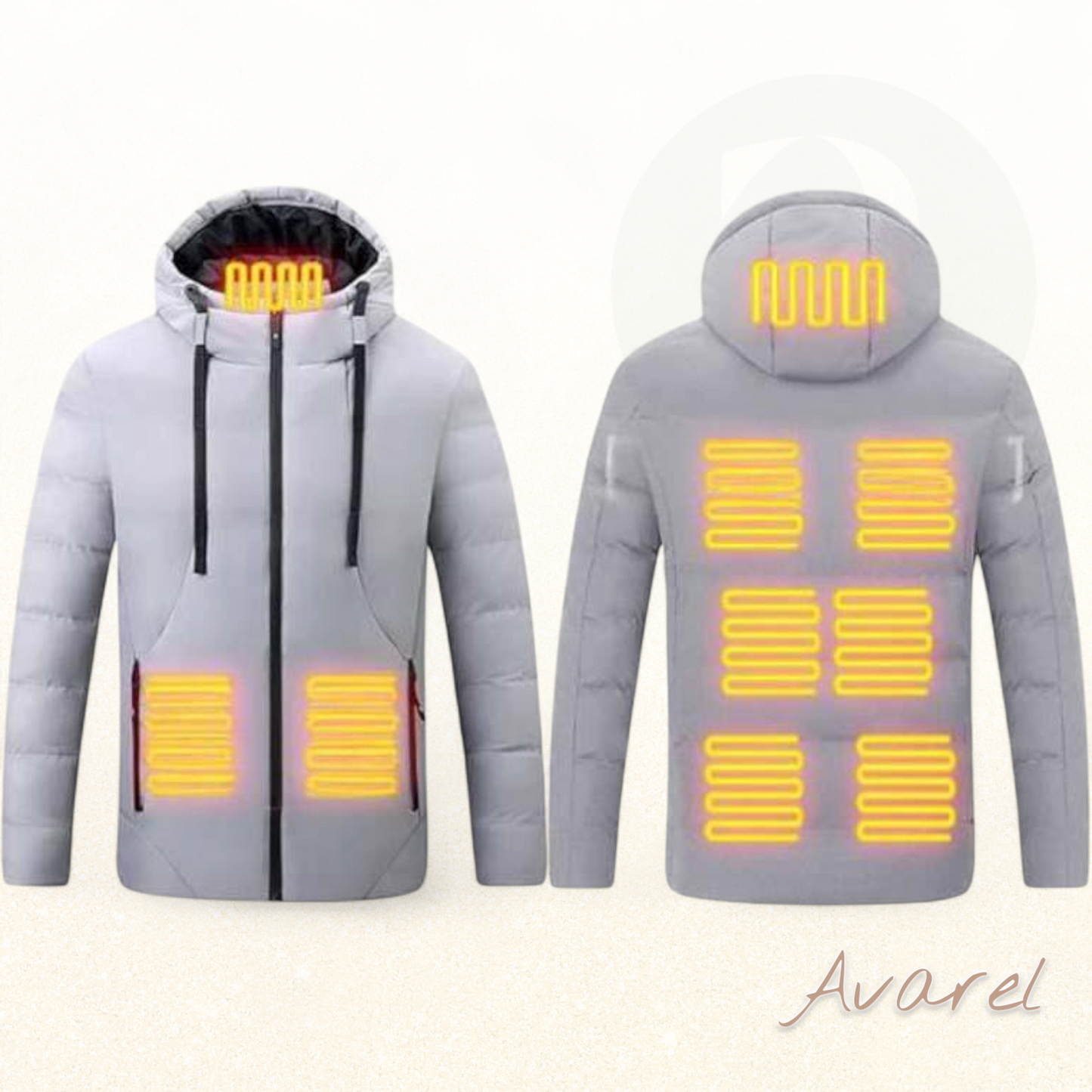 Komfortabli gepolsterte Jacke mit innovativer Heiztechnik für optimalen Komfort