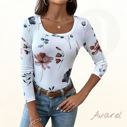 Stilvolls T-Shirt mit Blume-Design und vielseitigem Look