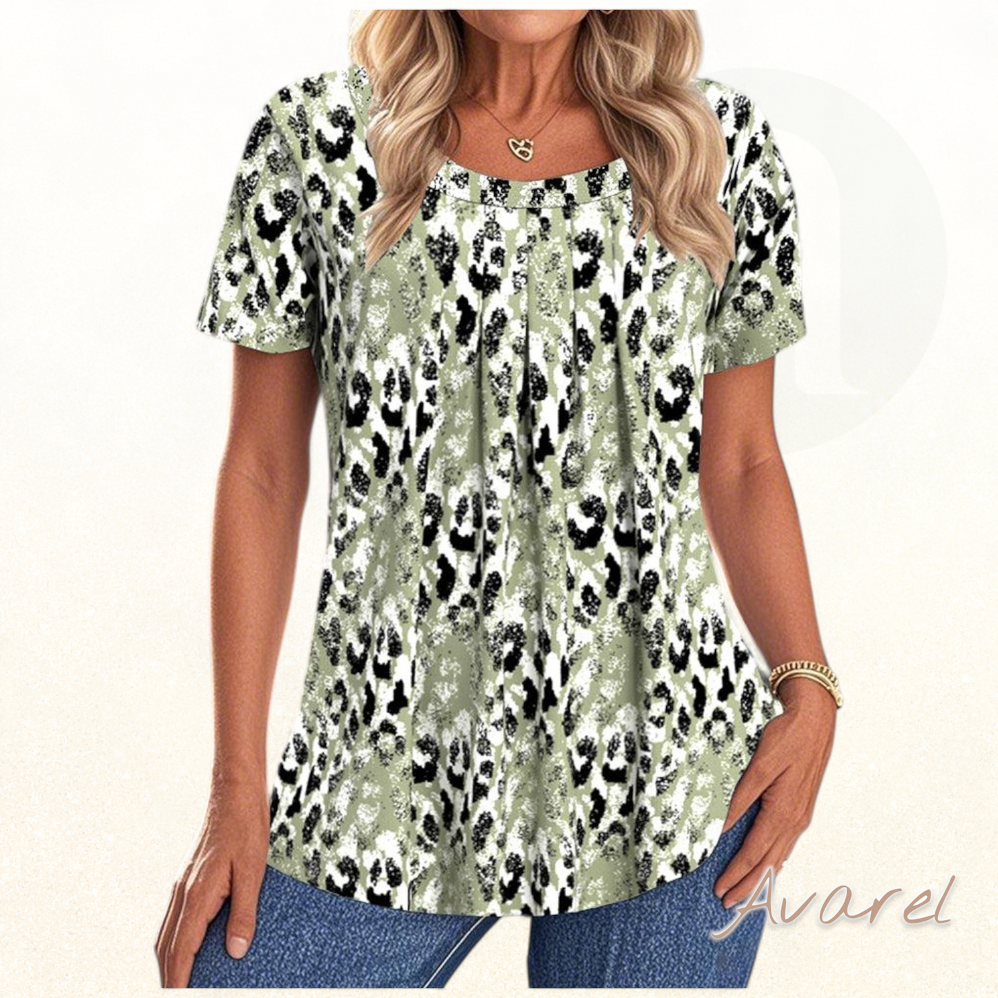 Stylisch bedruckts T-Shirt mit Rundhalsausschnitt und Kurzarm