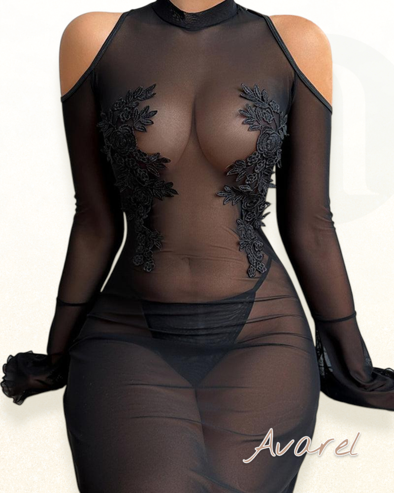 Verführerisch durchsichtig Mesh-Nachthem für sexy Nächt