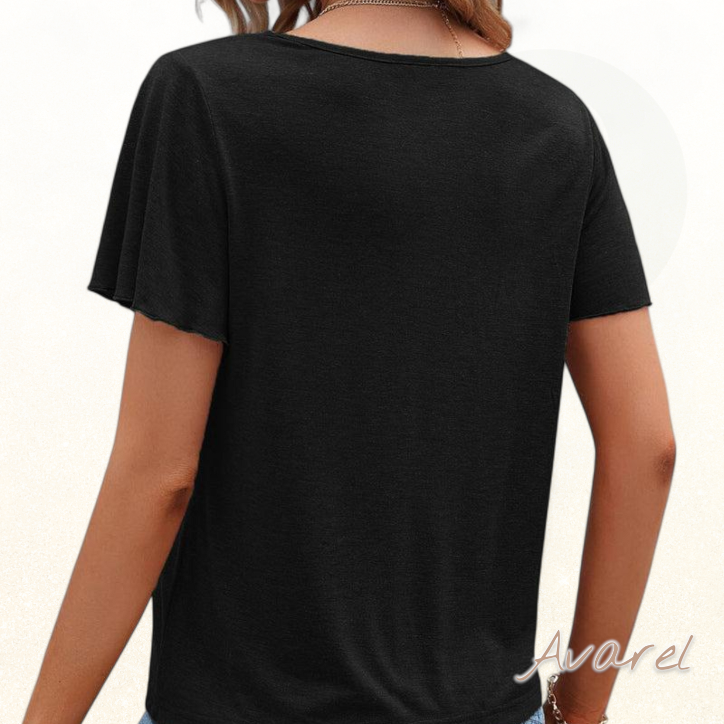 Stylisch-einfarbiges Cut Out T-Shirt für ne trendige Look