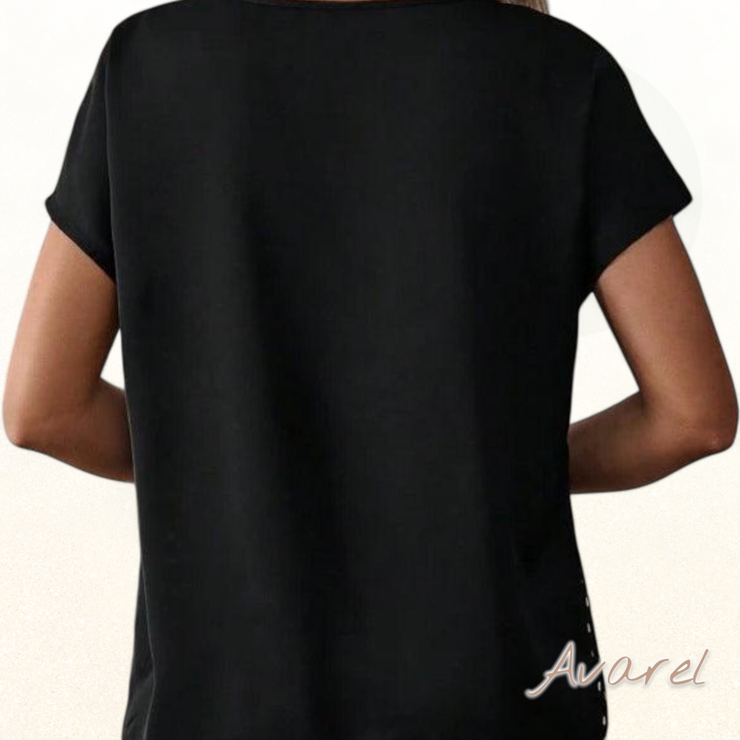 Schöns Polka-Dot T-Shirt mit Rundhalsausschnitt für e'n modische Look