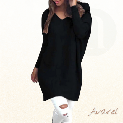 Chic Damen-Cardigan mit elegant langem Hals und langen Ärmeln – Perfekt für jede Gelegenheit