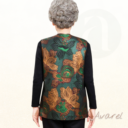 Retro-Chic West mit orientalischer Blumenstickerei für stilvolle Look