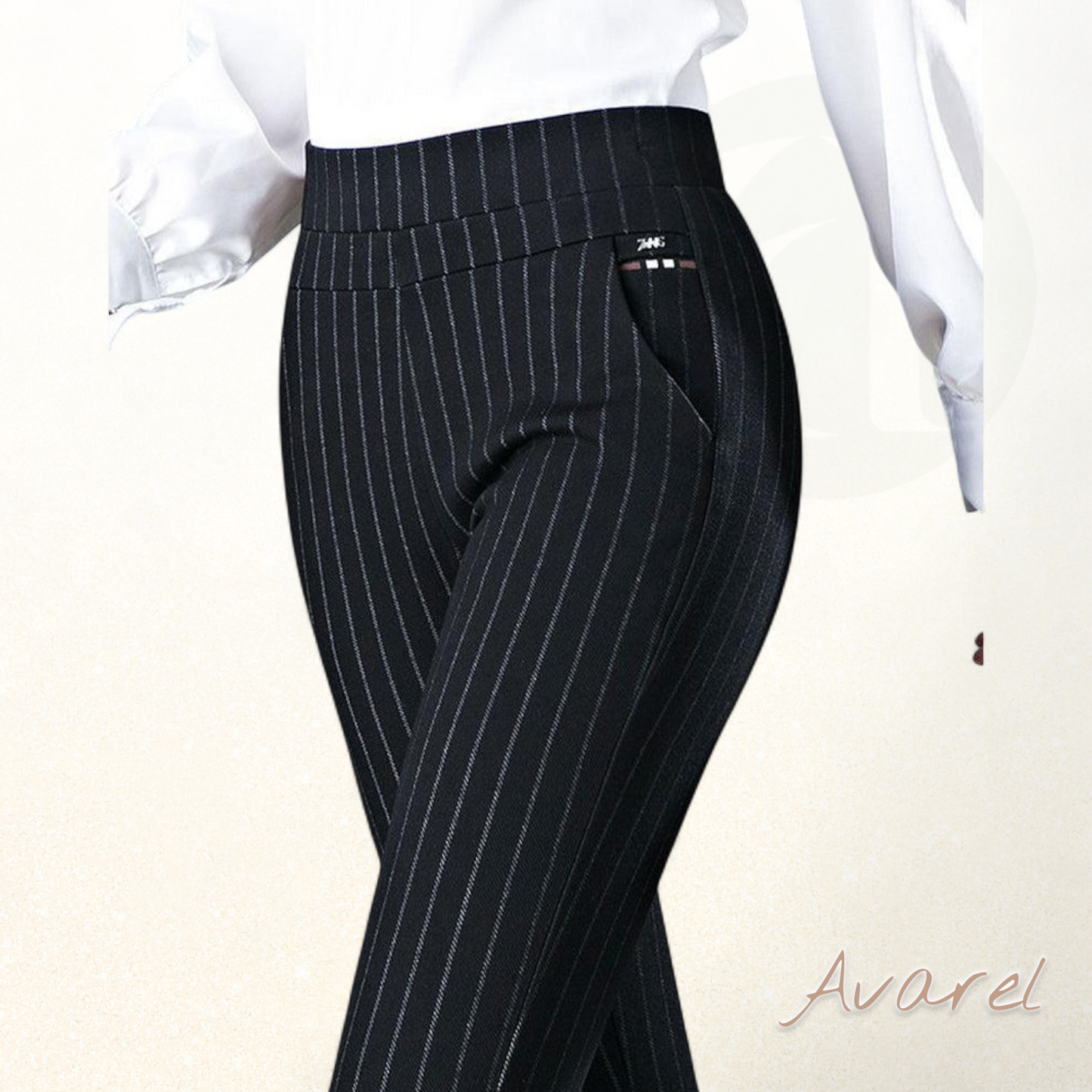 Stilvoll Hochtaillierte Hose mit praktische Tasche für de perfekte Look