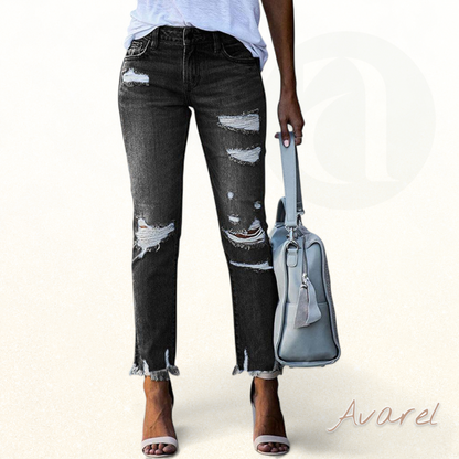 Stilvolle Damen-Chino mit hohem Bund für e eleganti Look