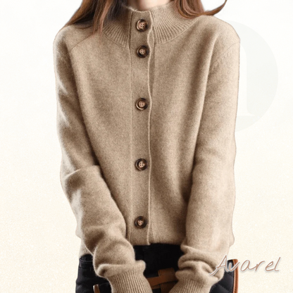 Cardigan Makahuri mit retro-Naht für e elegante und zeitlose Stil