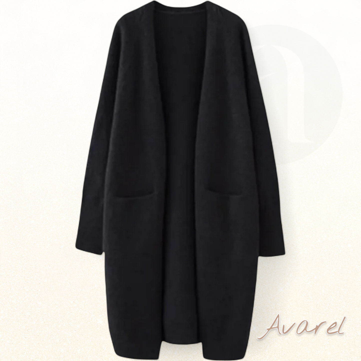 Damen warmer gestrickter lange und elegante Jacke für Winter — das perfekte Zusammespiel vo Gemüet und Stil