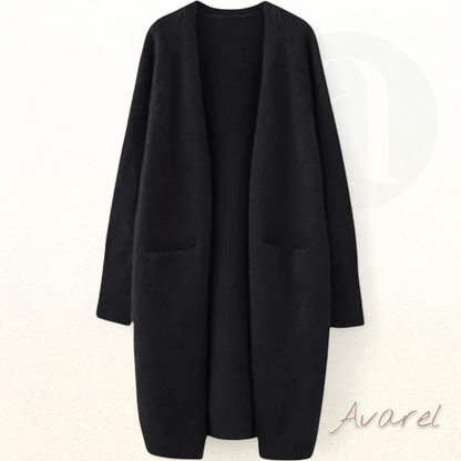 Damen warmer gestrickter lange und elegante Jacke für Winter — das perfekte Zusammespiel vo Gemüet und Stil