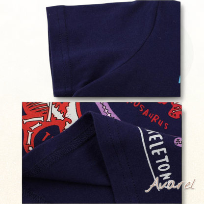 Läbenswiltigs Chind-T-Shirt mit fasziniert Dämonstrier-Design, das glüet