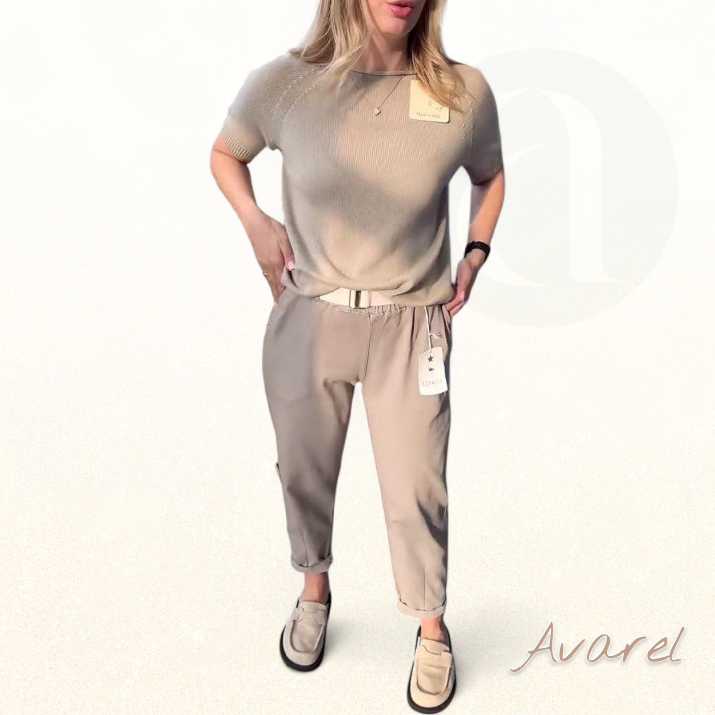 Hose im klassisch einfarbige Design – bequem und lässig in gerader Passform