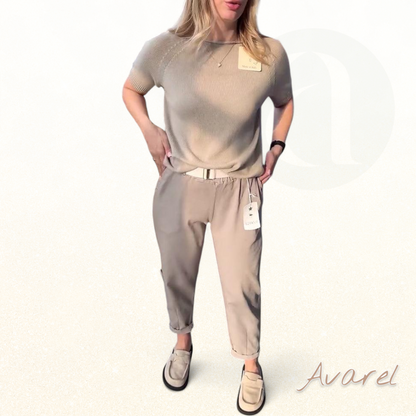 Hose im klassisch einfarbige Design – bequem und lässig in gerader Passform