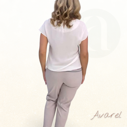 Stylisch Churzärmeliges T-Shirt mit lebendige Blumé-Druck