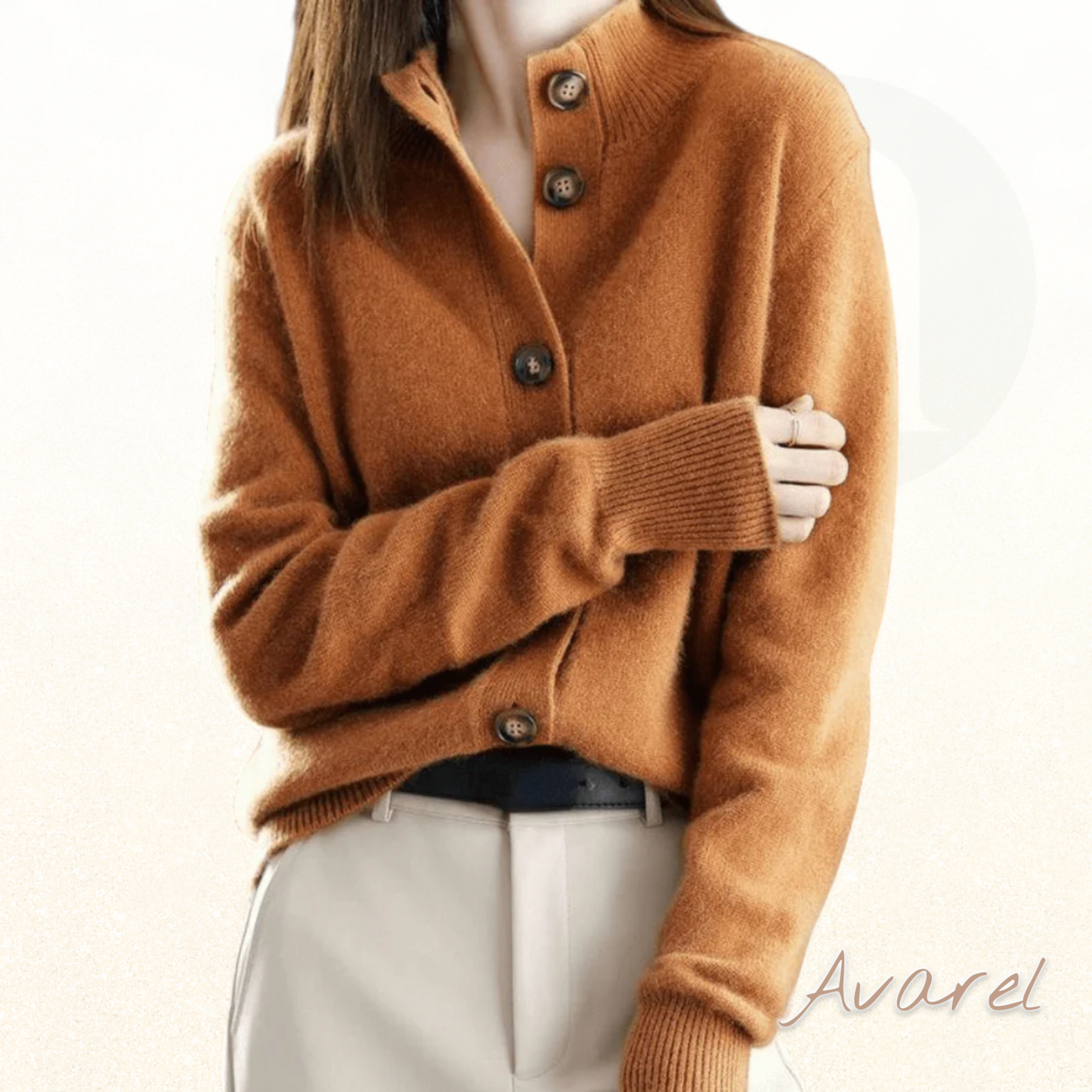 Cardigan Makahuri mit retro-Naht für e elegante und zeitlose Stil