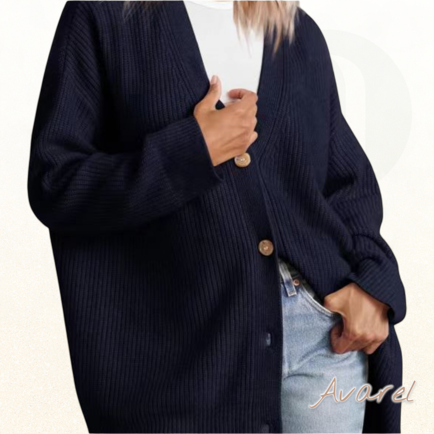 Chic & Cozy Damen strickjacke mit elegante Knöpfe – stilvolle lang aktiv für optimal Kompfort