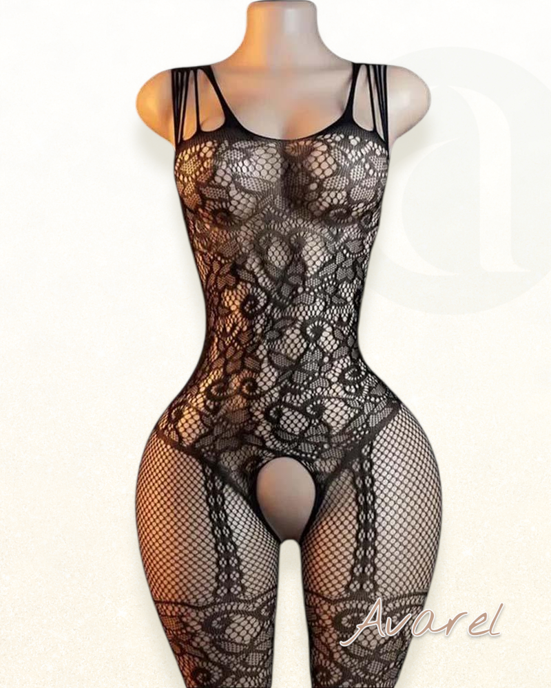 Verführerische einteilige Netzstrümpfe - sexy Dessous für unvergässliche Momente