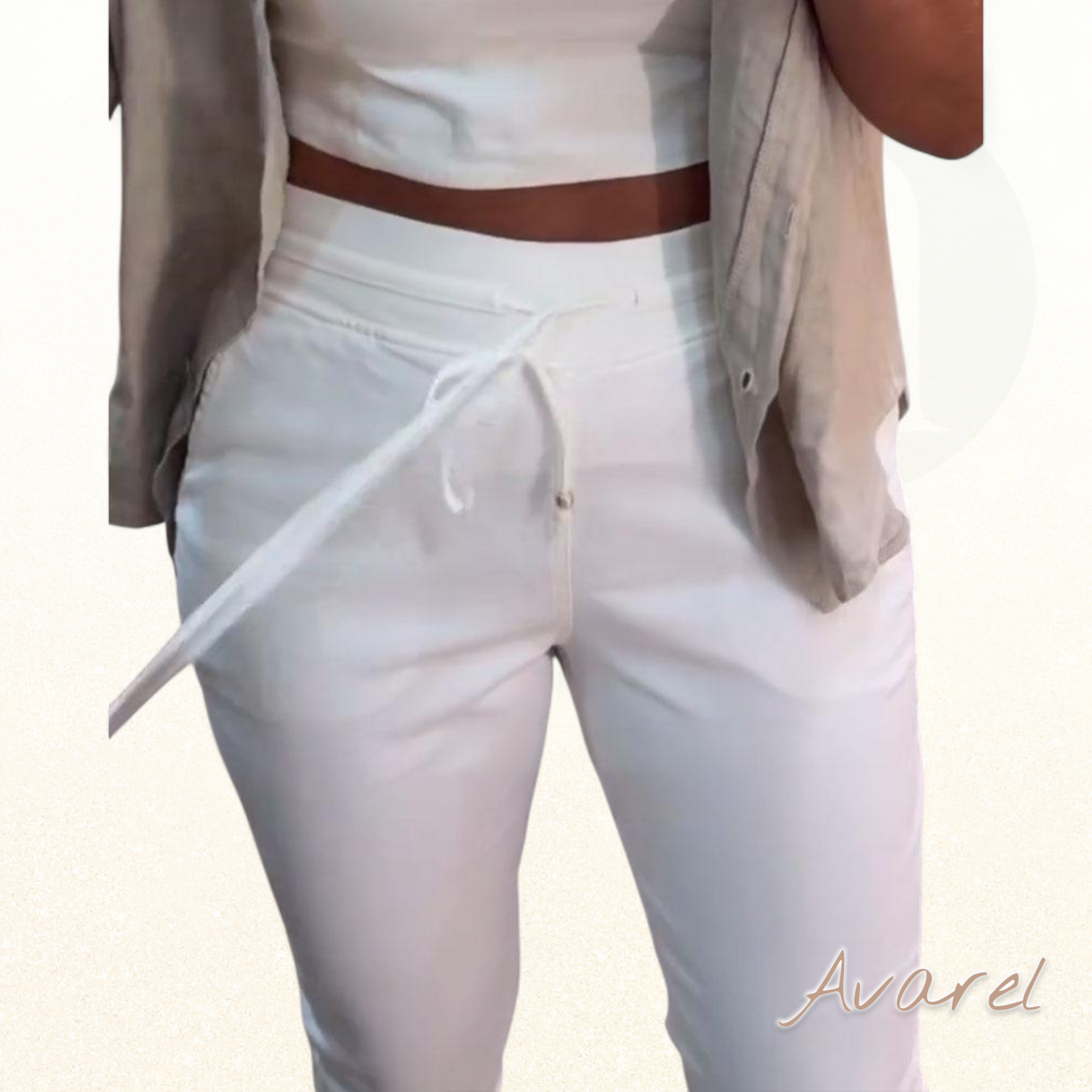 Schicke Bleistiftshose mit bequemem Kordelzug für de perfekte Look