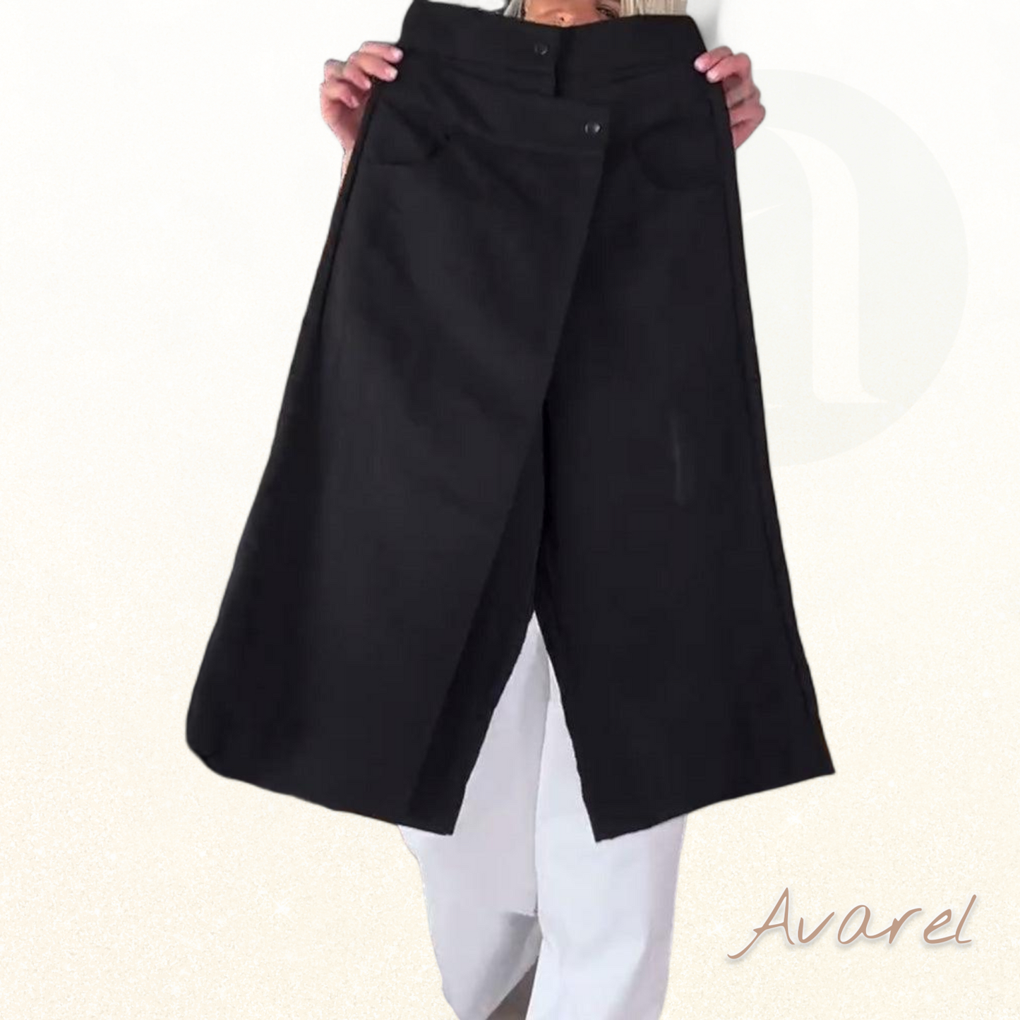 Stylisch(e) einfarbigi asymmetrisch Freizeithos für en lässige Look