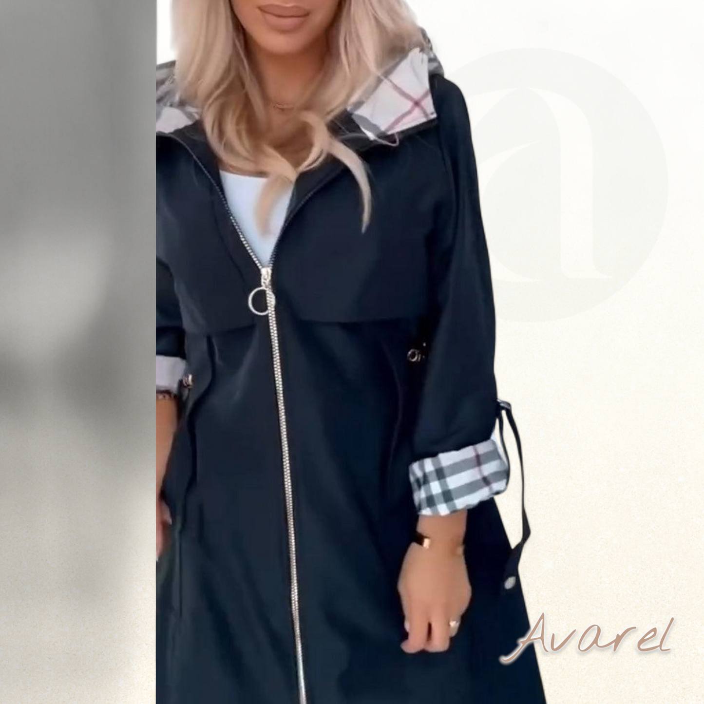 Stilvolle Trenchcoat mit Kapuze – Vielseitigi Jacke für jede Anlas