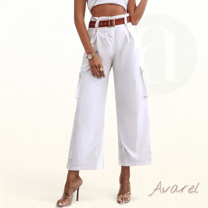 Bequemi Cargohose mit stilvolle einfarbige Taschen