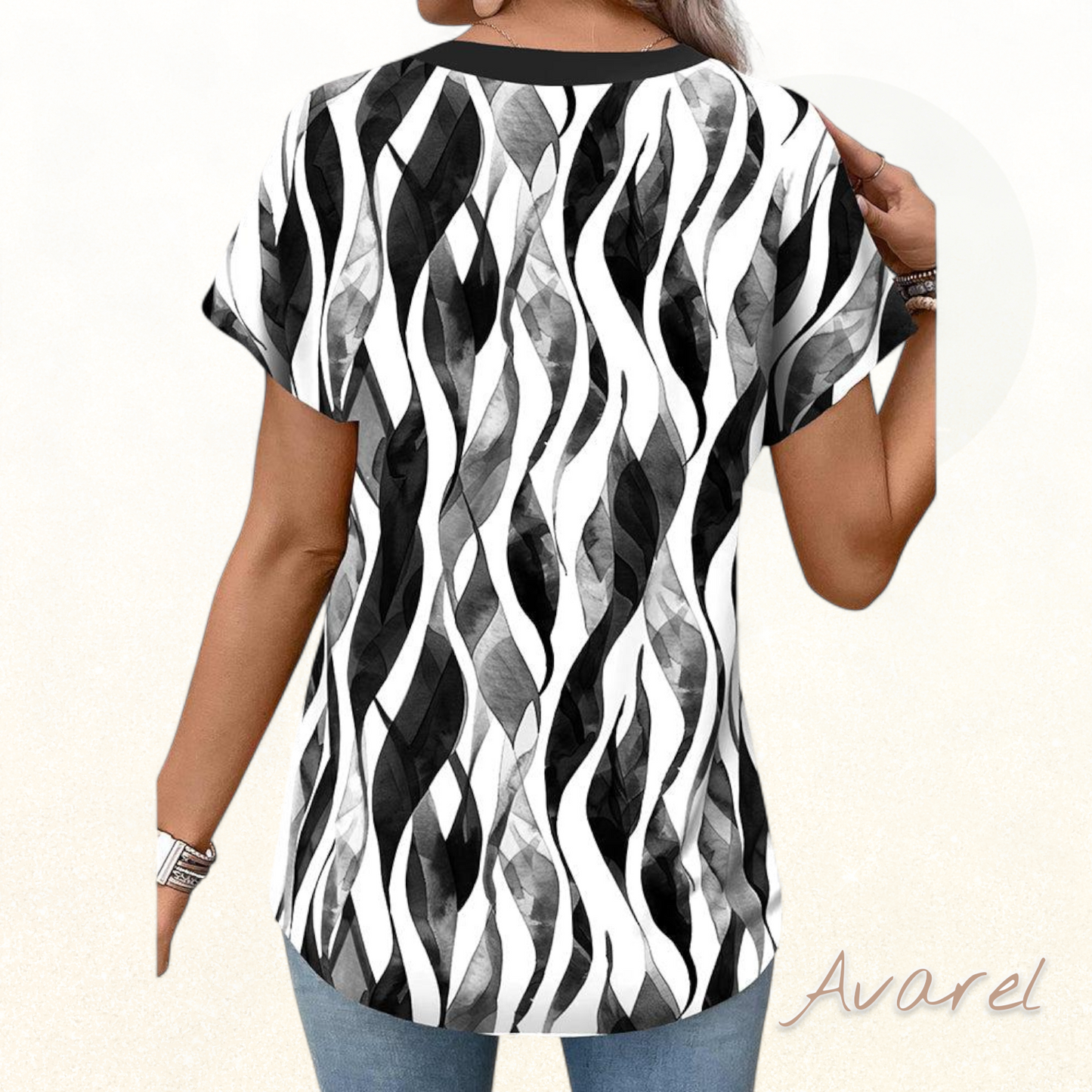 Lässigs bedruckts T-Shirt für jeder Anlass