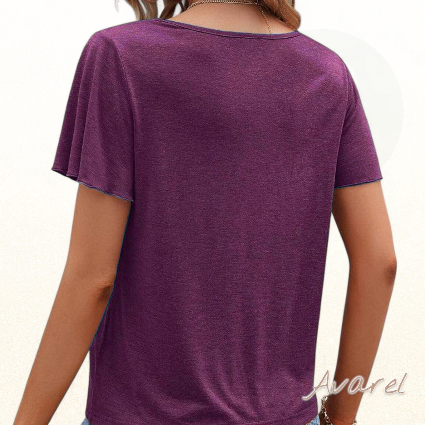 Stylisch-einfarbiges Cut Out T-Shirt für ne trendige Look