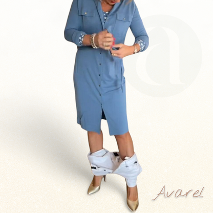 Stilvolle, knopfbare Mantel in elegante Uni-Farbe für en lässige Look