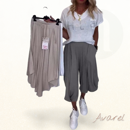 Lässigi einfarbigi Pluderhosen für Damen - Komfort und Stil perfekt zäme gsetzt