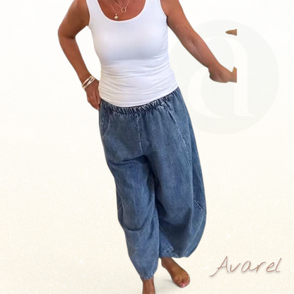 Lässigi Jeans mit elastische Bund für maximale Komfort