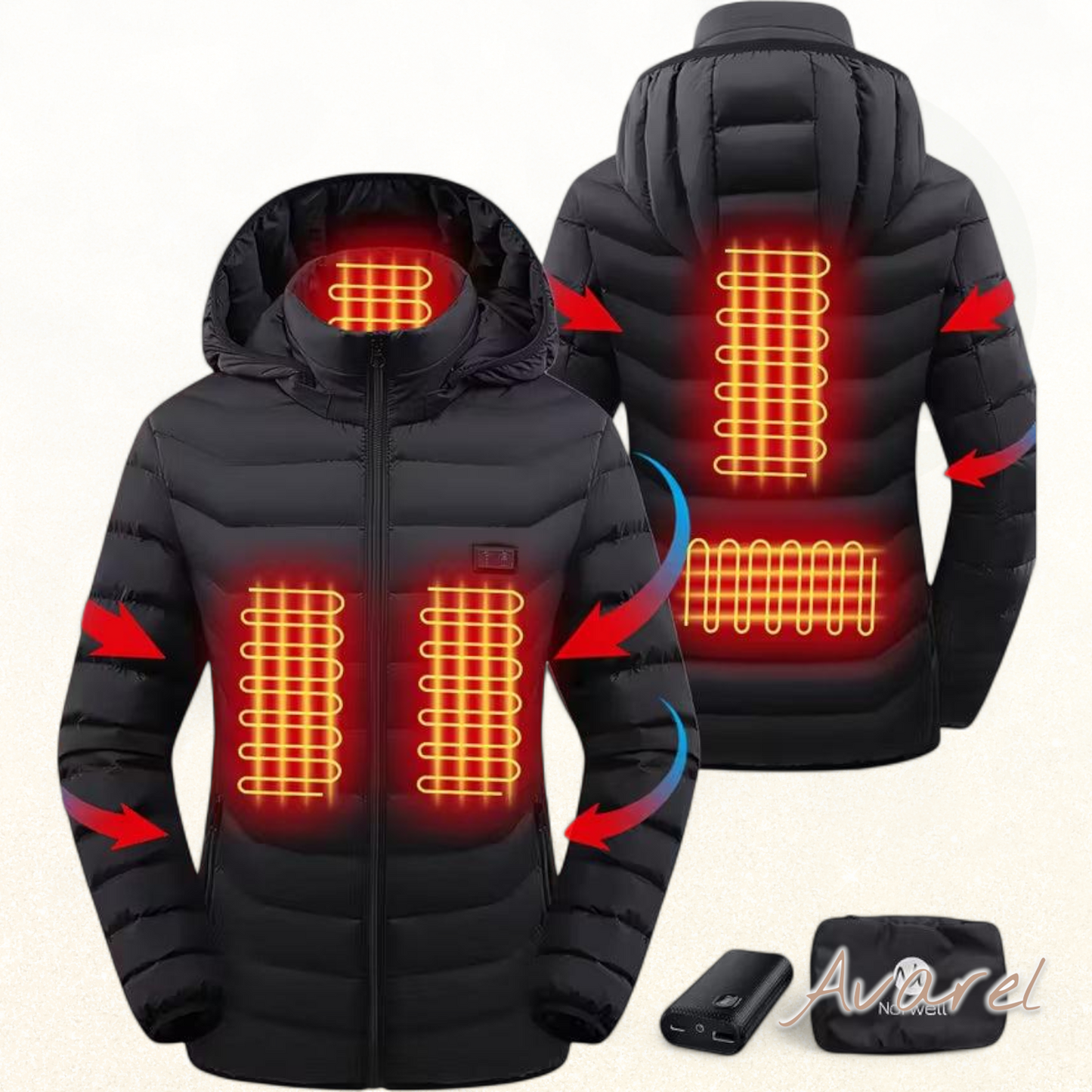 Hochwertige Intelligente Heizkapuzen-Baumwolljacke für optimalen Komfort