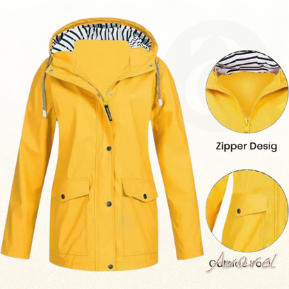 Frauenjacke mit wasserdichem und winddichtem Schutz