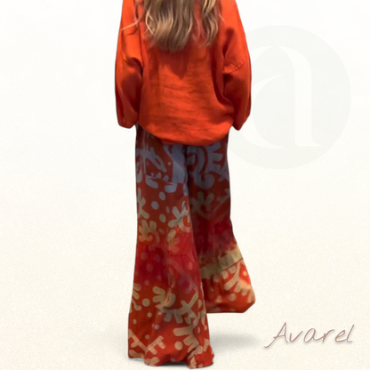 Stylisch Los Hüe mit wiitem Be and trendige bedruckti Täsche