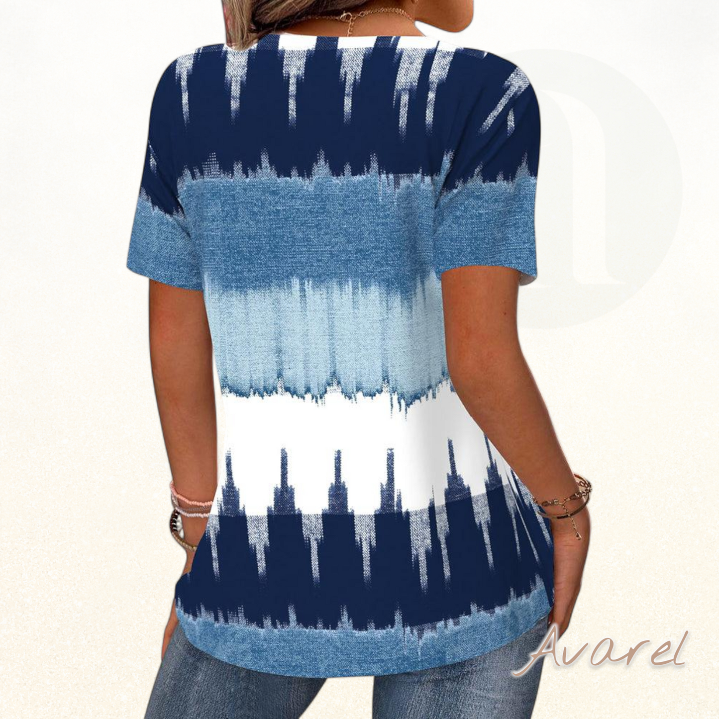 Casual T-Shirt mit stylischem Kontrastdruck für e lässigs Outfit