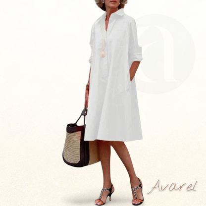 Batina – Elegantes Chic Frühlingskleid mit beeindruckendem Polo-Kragen