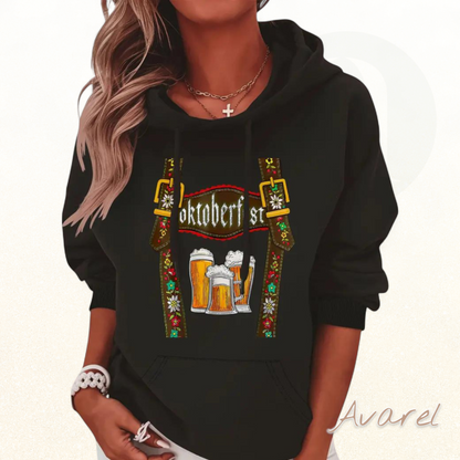 Schwitzehüeti schwarz mit Fell für Dames Oktoberfest – absoluten Komfort und unendliche Stil