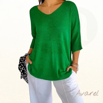 Kateria | Damenbluse mit V-Ausschnitt – modisch, bequem und stilvoll für dr perfekte Look