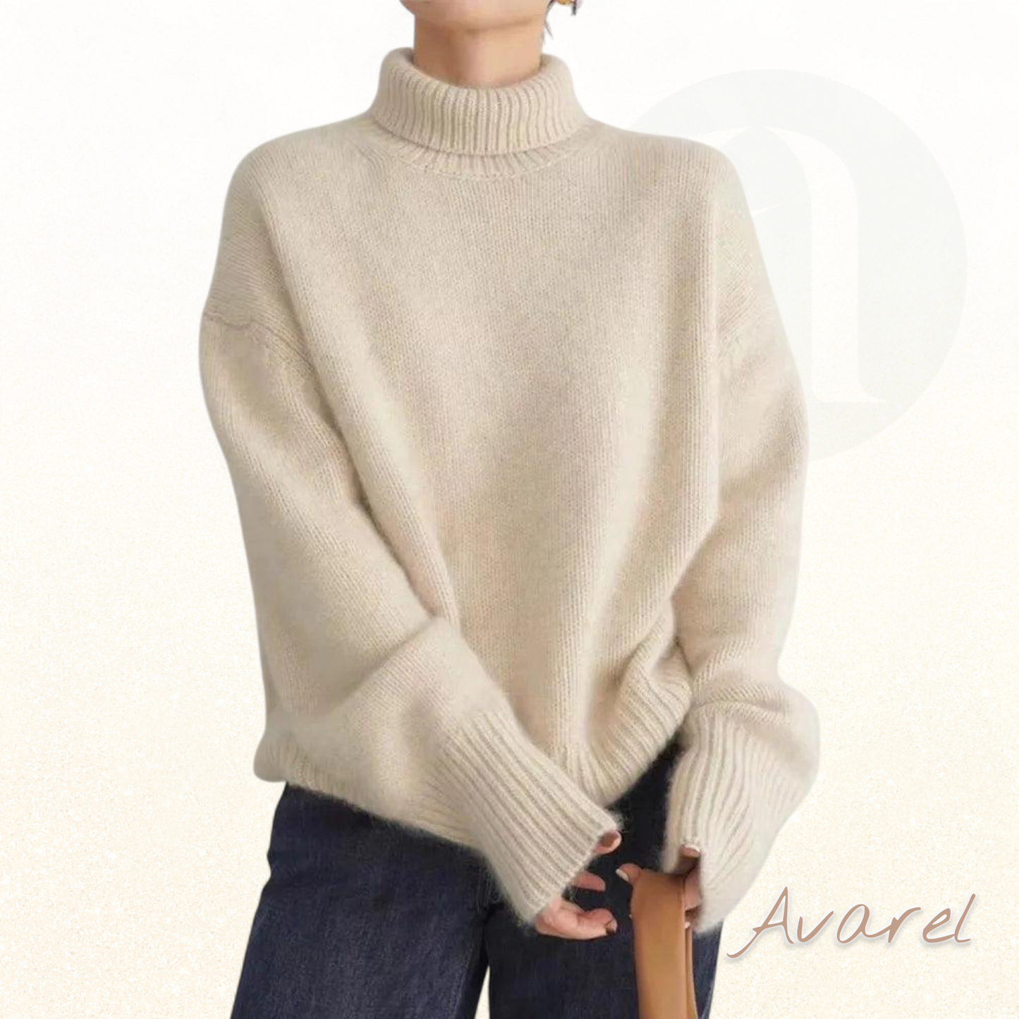 Serenity Damen Hochkragen Strickpulli – Stilvoll und Bequem für Jede Gelegenheit