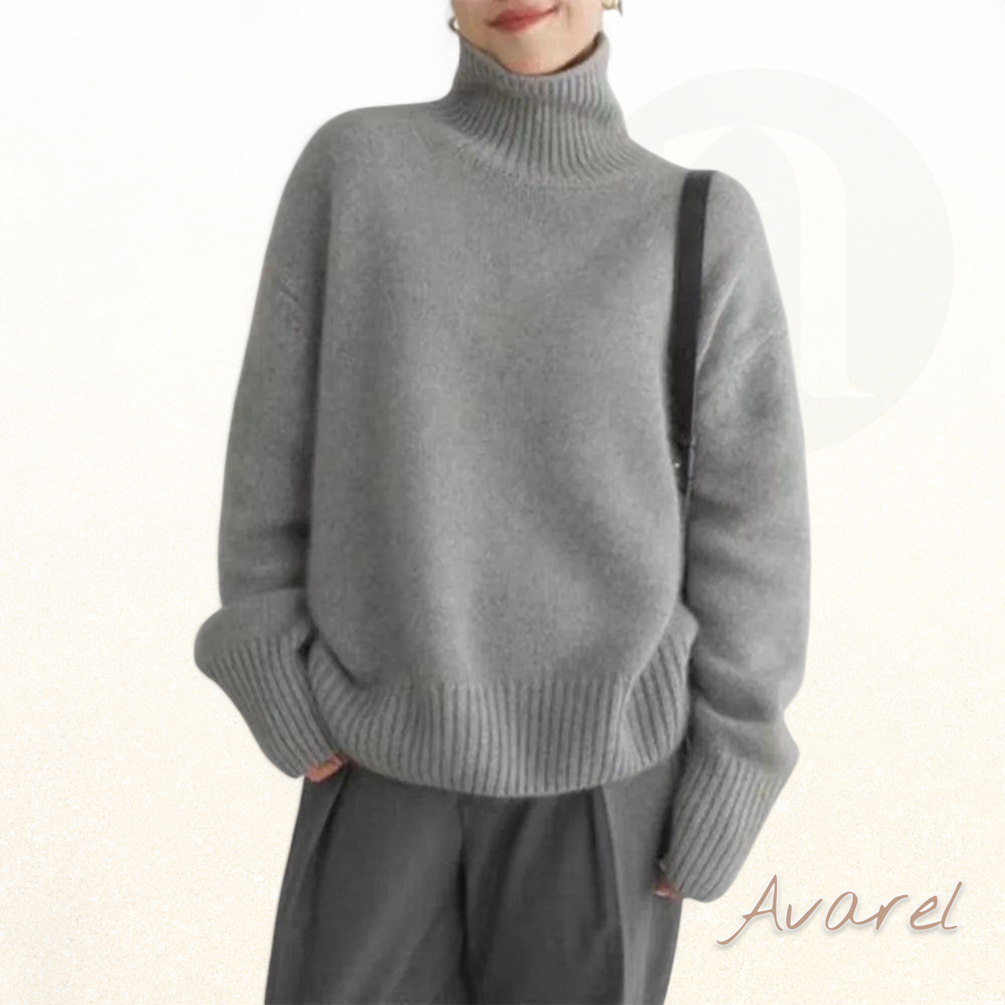 Serenity Damen Hochkragen Strickpulli – Stilvoll und Bequem für Jede Gelegenheit