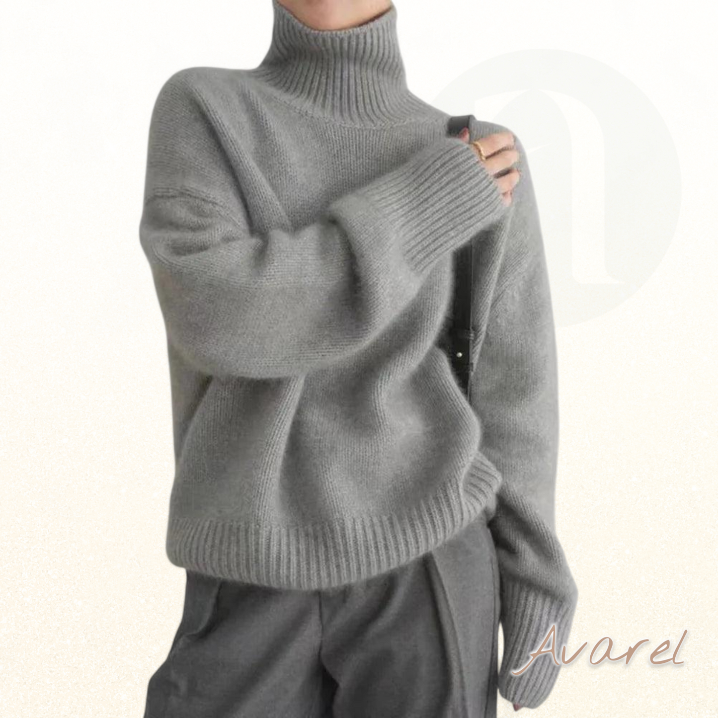 Serenity Damen Hochkragen Strickpulli – Stilvoll und Bequem für Jede Gelegenheit