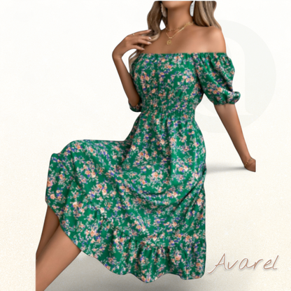 DrianaRa Sommerkleid für Damen – Elegantes, luftiges Kleid mit Blumendessin für stilvolle und erfrischende Sommerpartys