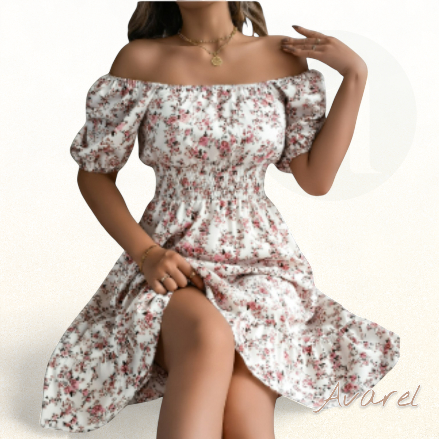 DrianaRa Sommerkleid für Damen – Elegantes, luftiges Kleid mit Blumendessin für stilvolle und erfrischende Sommerpartys