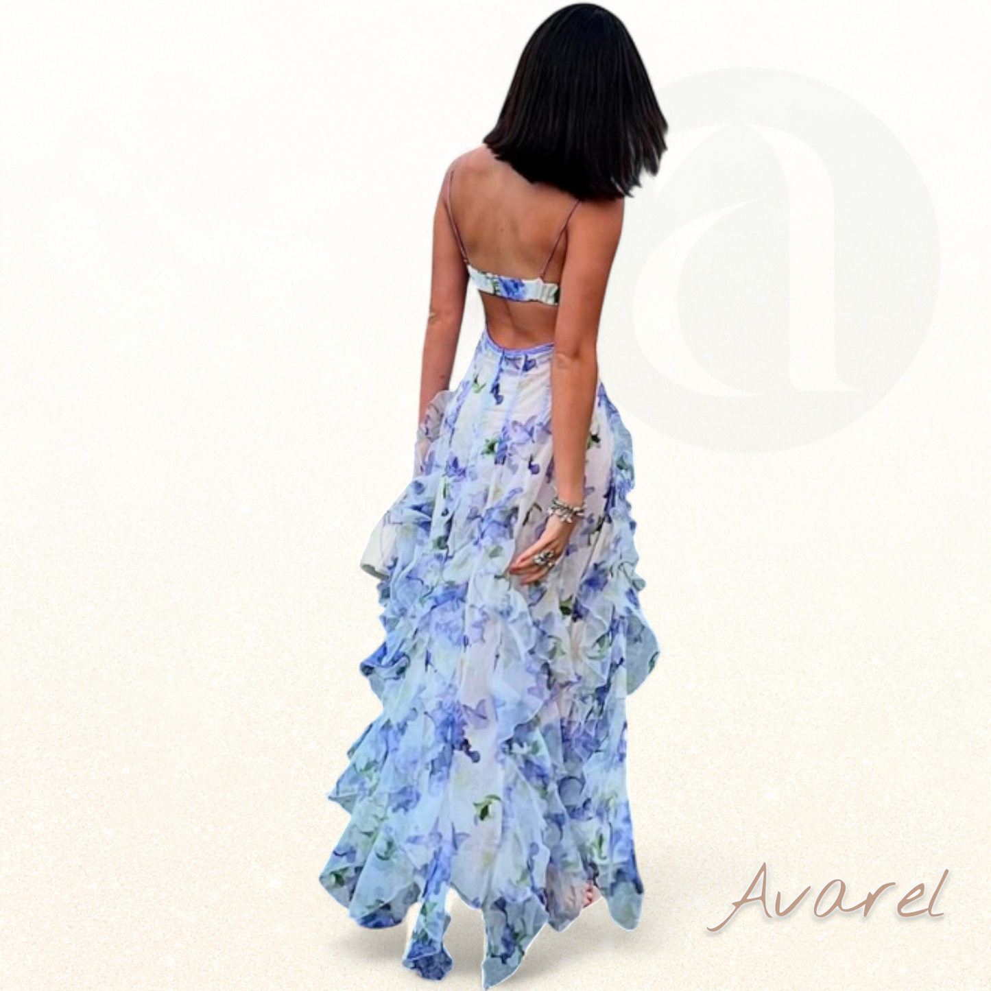 Elegantes Macy-Maxikleid mit stilvollem Blumenmuster – Ihr ideales Mode-Statement