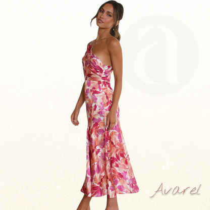 Elegantes Mickey-Blumen-Kleid mit einzigartigem Eingangsdesign